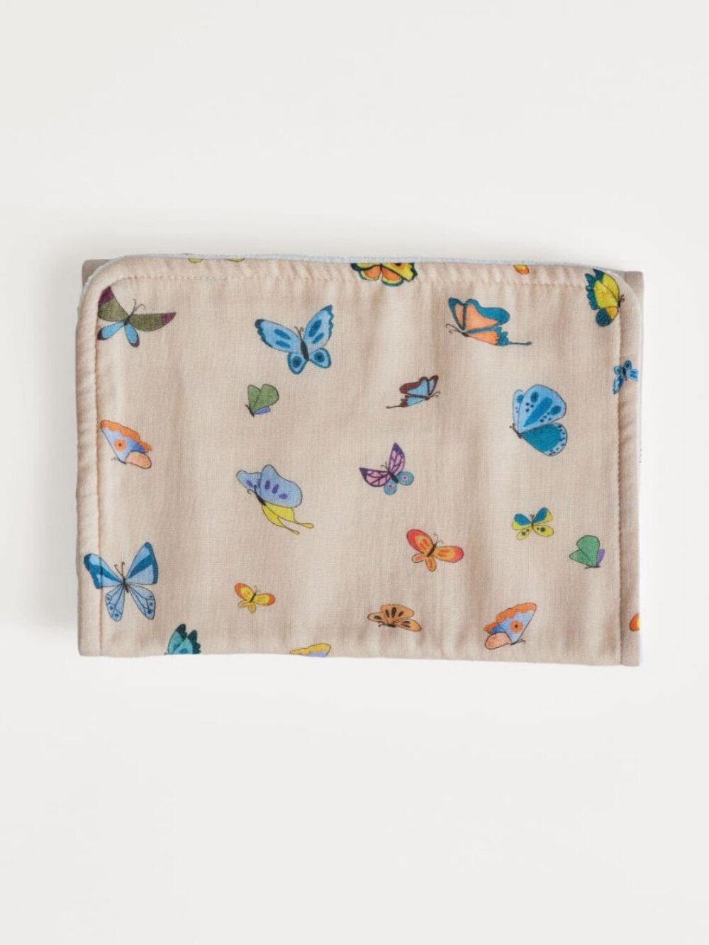 Burp Cloth - Blush Peach Madame Butterfly